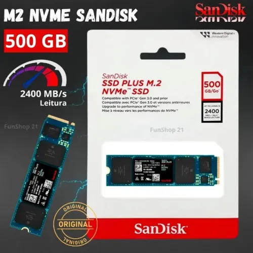 M.2 NVMe Sandisk 500GB