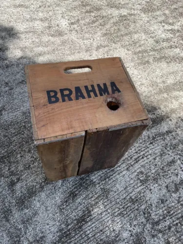 CAIXA BRAHMA DE CERVEJA MEIO SÉCULO PERFEITA -COLECIONADOR-AMANTE DE RAROS - DECOR PRÁTICO