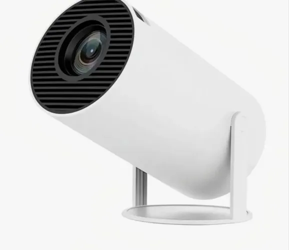Vendo Projetor 4K Branco Hy300 Imagens Vibrantes e Ângulo Ajustável