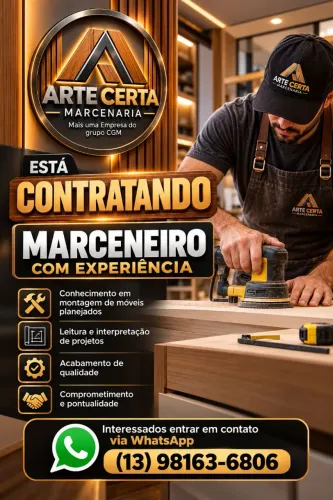 Marceneiro com experiência