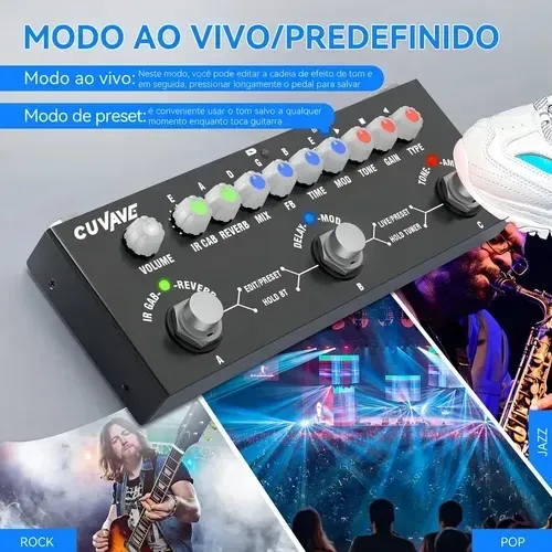 PEDALEIRA DE GUITARRA CUVAVE BABY