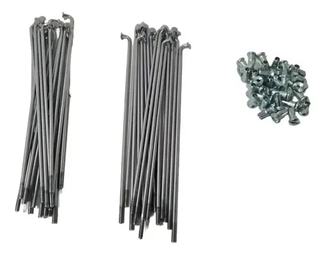 Kit Raios E Niples Ybr 125 Disco Dianteiro Eninco Cromado 3.2 Mm