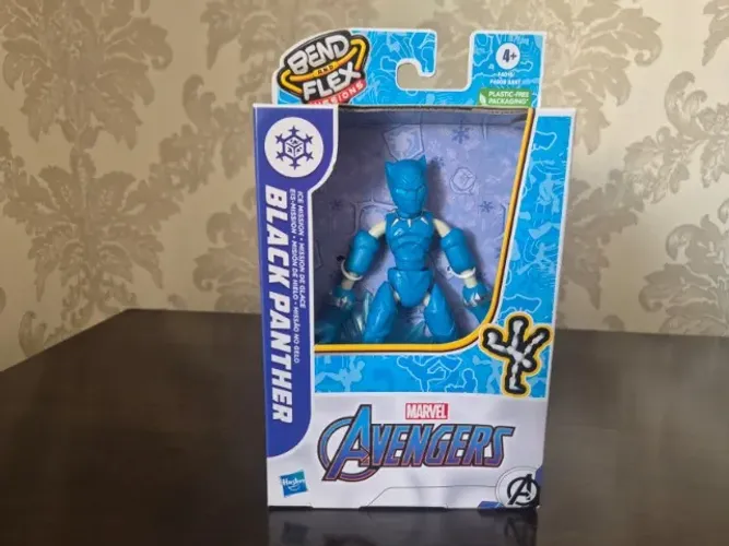 Figura Bend Flex. Pantera Negra. Missão No Gelo. Avengers