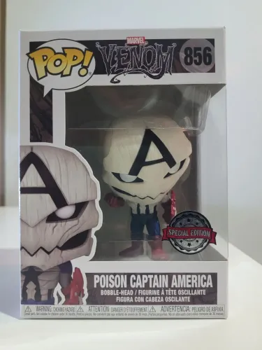 Funko pop Venom Capitão América edição especial