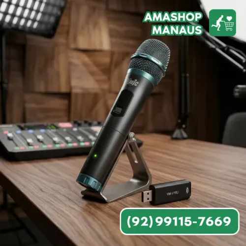 Microfone Sem Fio USB Vmic