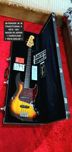 BAIXO FENDER - JASS BASS - TRADITIONAL II 60'S - MADE IN JAPAN - 2023