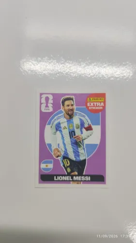 Figurinha roxa do Messi Copa do Mundo 2026