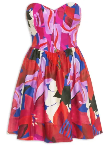 Vestido aquarela floral farm tqc