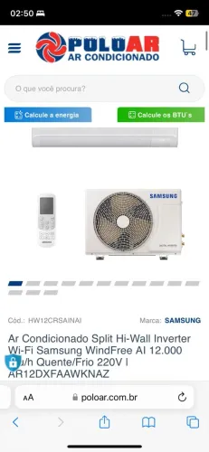 Ar condicionado inverter 