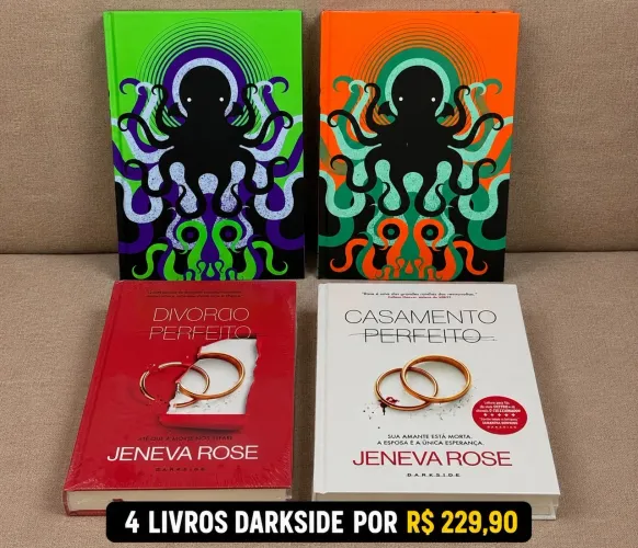 Livros Darkside Lovecraft 1 e 2 + casamento e divórcio perfeito