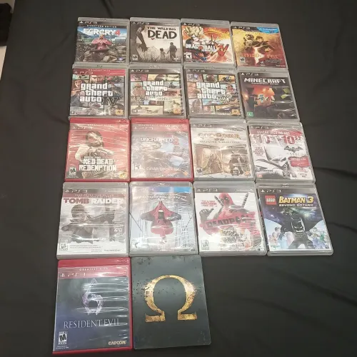 18 jogos originais mídia física PS3