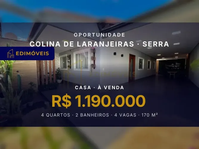 Oportunidade em Colina de Laranjeiras: Casa 4 quartos com suíte e energia solar