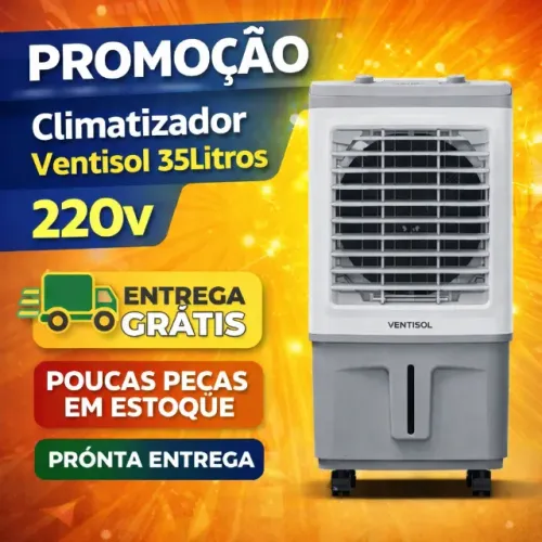 Climatizador 220v 35litros Ventisol Novo Garantia 1 ano - Lacrado - Entrega Grátis
