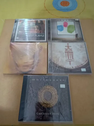 Kit com 5 cds de Rock