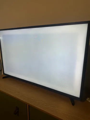 televisão samsung 50 polegadas 5 séries tela branca defeito 