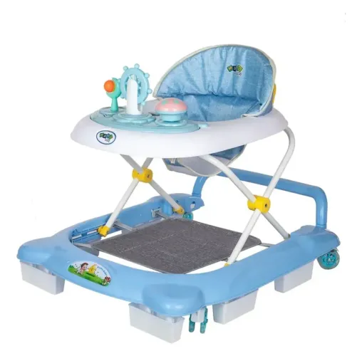 Andador Infantil Musical Para Bebê Empurrador Compacto 3 Ajustes de Altura