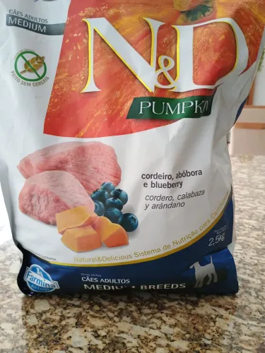 Ração N&D pumpkin 2.5kg adulto