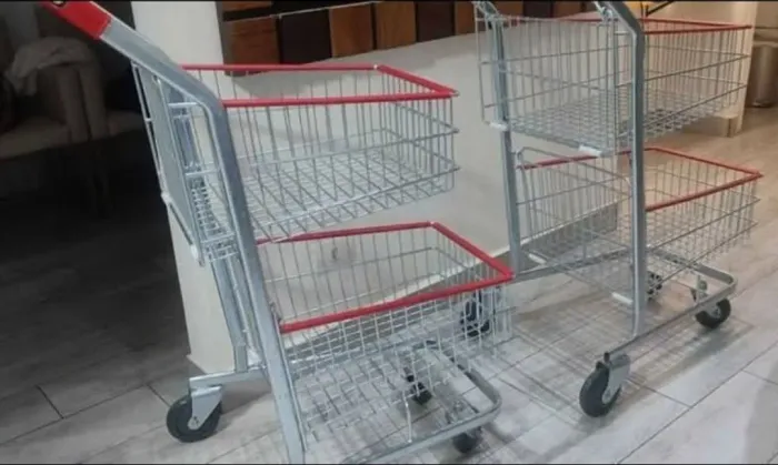 Carrinho de compras 2 cestas