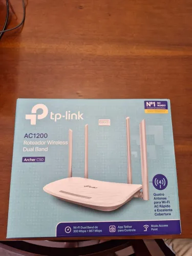 Roteador TP-Link Archer C50 AC1200 Dual Band 4 Antenas - Usado SP