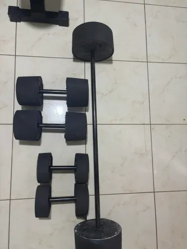 Kit Barras + Halteres Concreto