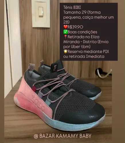 Tênis BIBI infantil menina