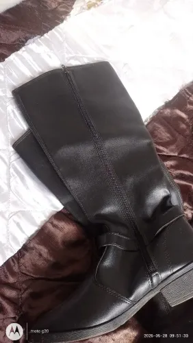 Bota cano longo número 38 preta
