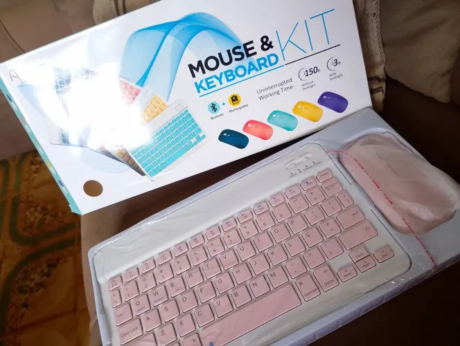 Kit mouse e teclado sem fio 