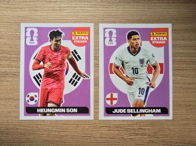 Figurinhas Legends copa 2026 Jude Bellingham e Heungmin Son
