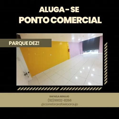ALUGUEL DE PONTO COMERCIAL  Local: Parque 10 Área: 49m²  Tipo: térrea