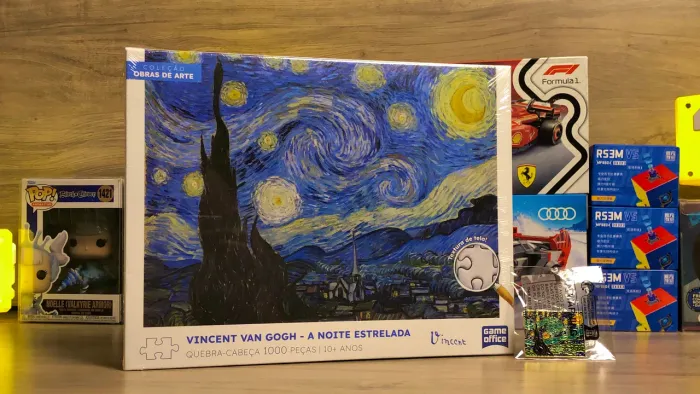 Quebra-cabeça: A Noite Estrelada Van Gogh + Pin Esmaltado / Novo Lacrado / Envio Rápido