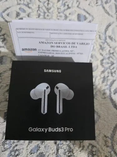 Samsung Galaxy Buds3 Pro (Branco ) Cancelamento Inteligente, + Nota Fiscal + Garantia