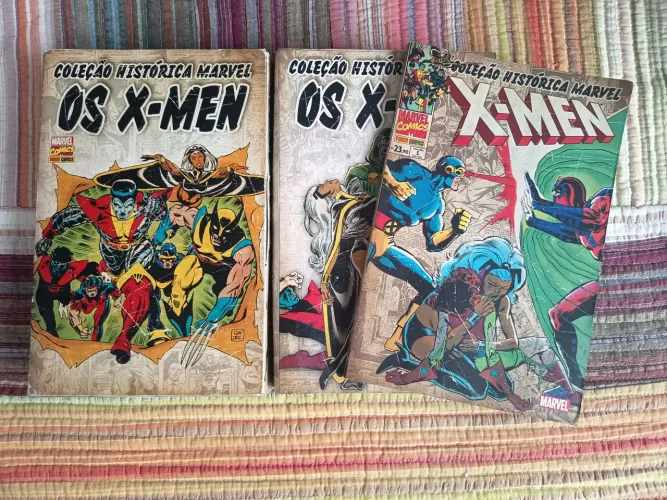 Kit: Coleção Histórica Marvel X-Men vols 1 ao 4 com box + vol 5 grátis com box (usados)