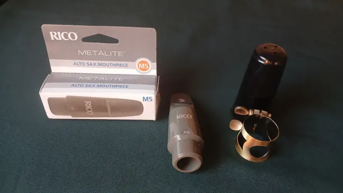 Boquilha Sax alto metalite m5 nova na caixa