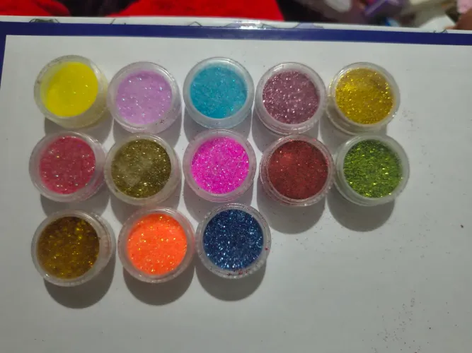 Kit de glitter para unha 13 unidades 