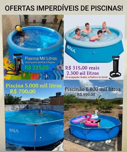 Piscinas Vários Tamanhos & Valores
