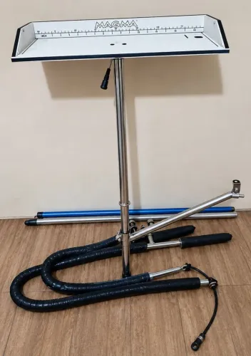 Mesa de isca Magma para barco com suporte+ 2 surpore vara de pesca