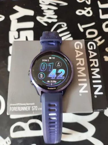 Smartwatch GARMIN Forerunner 570 Com Monitor Cardíaco 47mm - Índigo