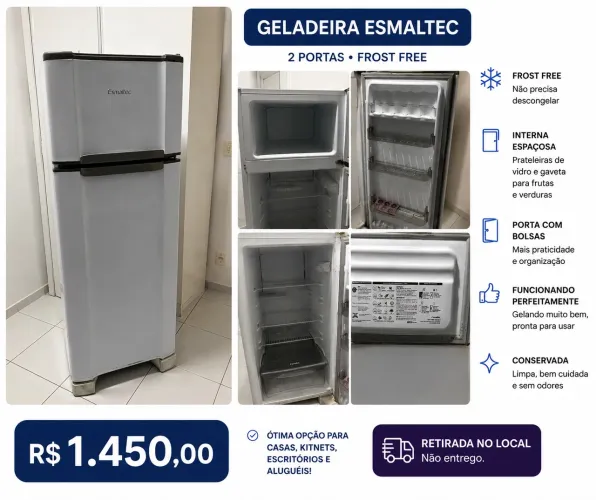 Geladeira ESMALTEC