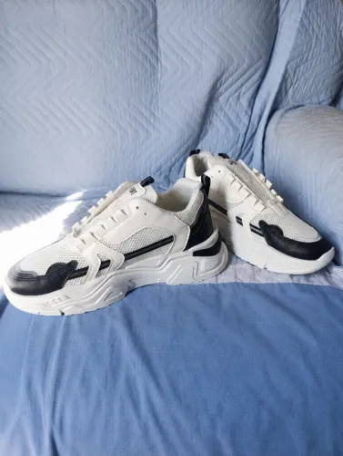 Tênis Chunky Masculino Branco e Preto Tam. 42 ? Novo