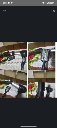 Secador cabelo bivolt chapinha e escova elétrica 220v 