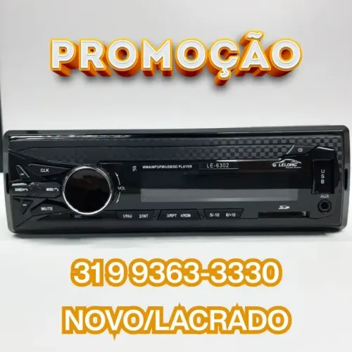 Promoção Som Automotivo Bluetooth USB SD - Novo Lacrado