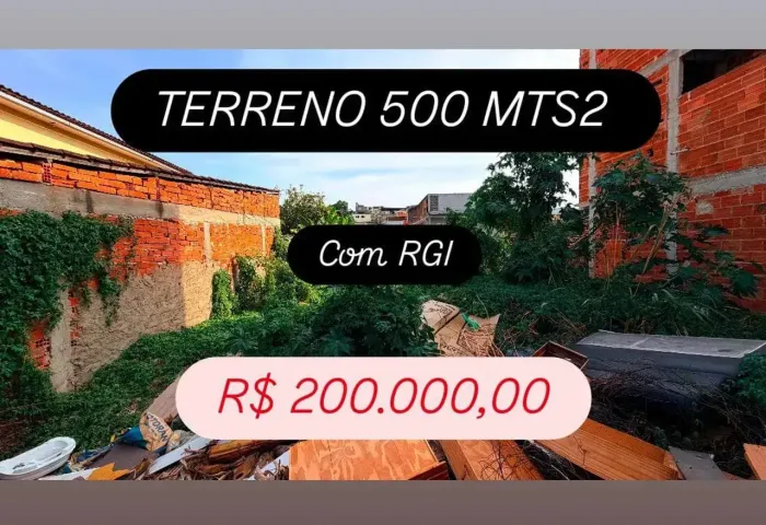 TERRENO 500 Mts2 Centro - Nilópolis - RJ