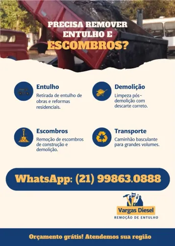 Retirada de entulho caminhão caçamba basculante