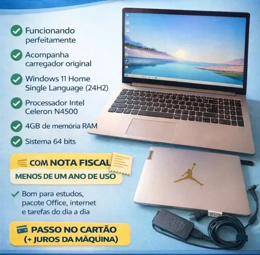 Notebook Lenovo IdeaPad ? Seminovo (Menos de 1 ano de uso)