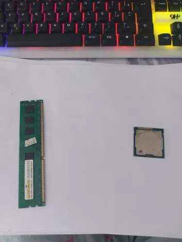 Peças de computador (DESCRIÇÃO) PROCESSADOR E MEMORIA RAM