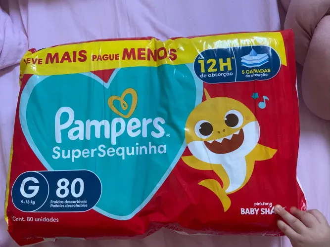 Fraldas Pampers G 80 unid