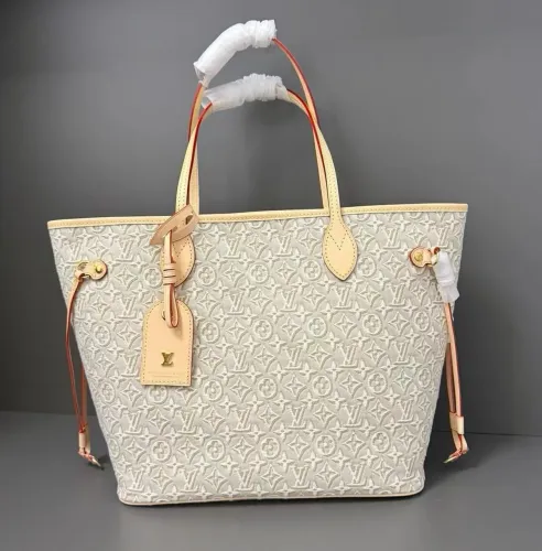 Bolsa italiana em couro legítimo e tecido jacquard Louis Vuitton