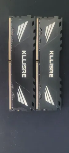 Memória Ram Kllisre Ddr4 16gb 2x8 Preto 2666mhz Cl19