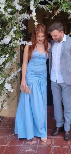 Vestido azul serenity cecilla