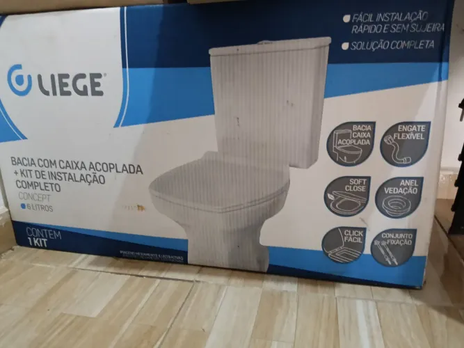 Jogo de vaso sanitário da Liege